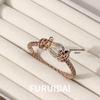 Fei Family Diamond Horseshoe Bracelet: Zodiac-Themed DIY Steel Wire for Couples