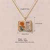 Enamel Book Pendant Necklace, Vintage Small Book Charm for Women