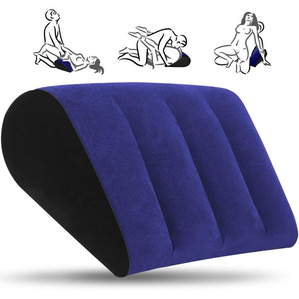 Blue+Black Magic Cushion PVC Inflatable Sex Pillow Couples Gifts Relax Cushion  Love Position