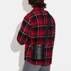New COACH Barrel Cow Leather Patchwork With Artificial Leather Shoulder Bag Crossbody Bag Small Size Men's Black C9843-QBO4G