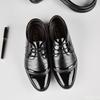Men'S Business Dress Wedding Shoes Spring New Pointed Leather Shoes Design Lace Up Casual Style Single Shoes  De Hombre