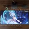 Tastatură și Mousepad Gaming Odette Genshin Impact PC Cauciuc Overlock Mousepad Birou Bază Anti-alunecare Imprimare HD Covor de Birou XXL