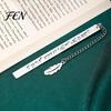 Stylish Reading Accessory Metal Bookmark Engraved with Arabic Characters, Stainless Steel Rust-Resistant Page Rust-resistant Marker for Easy Turning,