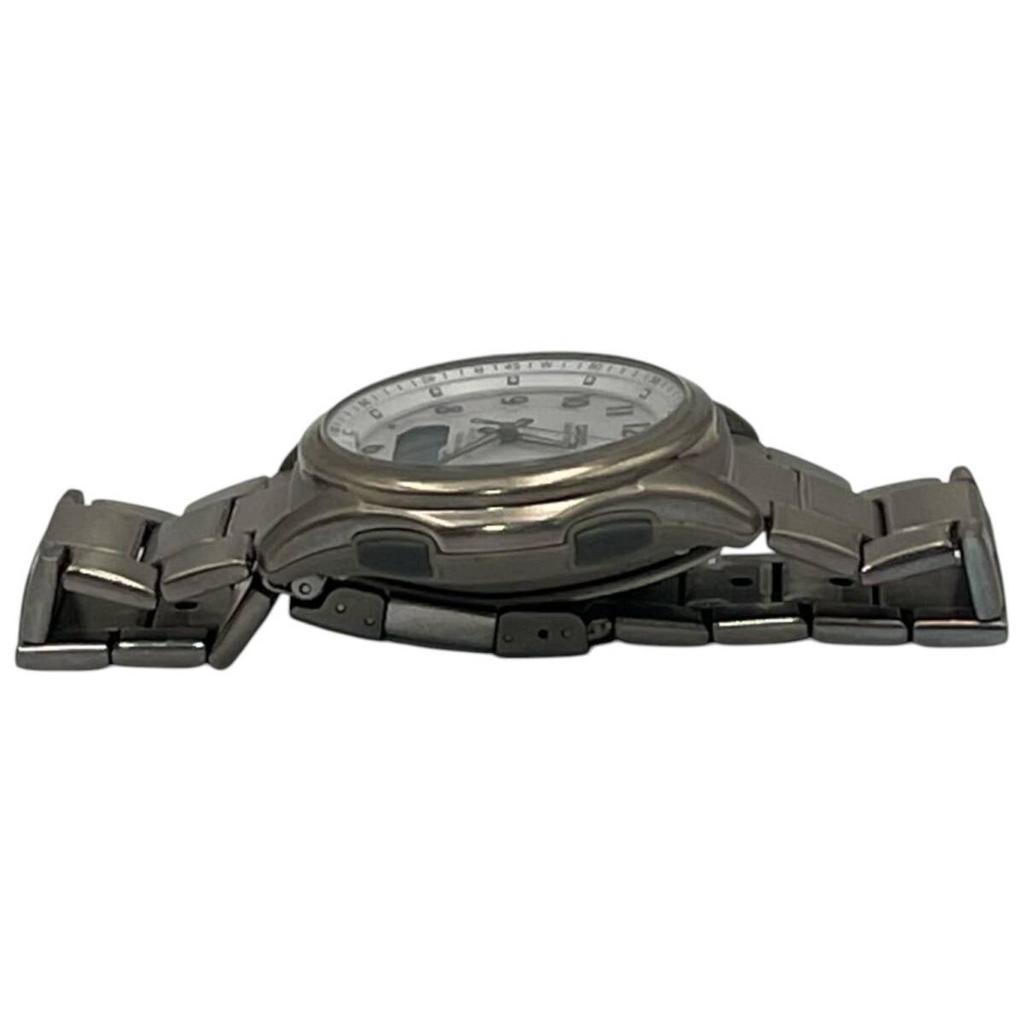 CASIO WAVE CEPTOR White 3 Titanium /Radio-controlled Watch, Radio-controlled Solar, Dial, WVA-M630TDE-7AJF, Hands, [m66]