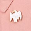 Brooch Alloy Striking Of Cartoon Demon Girl Design With Wings And Halo For Bags Trendy