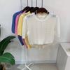 C S In The Room Lema punChIng Puff Sleeve Short Sleeve Knit 4Color