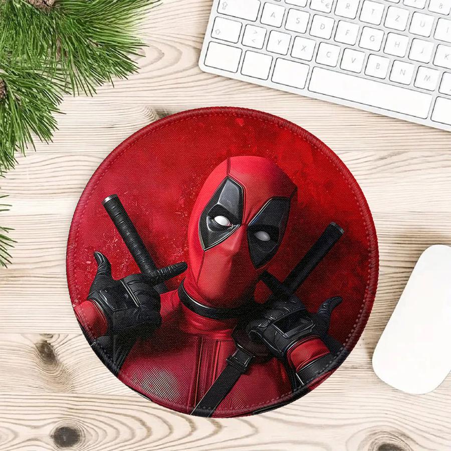 

1pc Mouse Pad office Pad Desk accessories Game Console Pad Keyboard Mouse Pad Computer Laptop Pad Anti slip Marvel Deadpool Cool 200x200x2mm