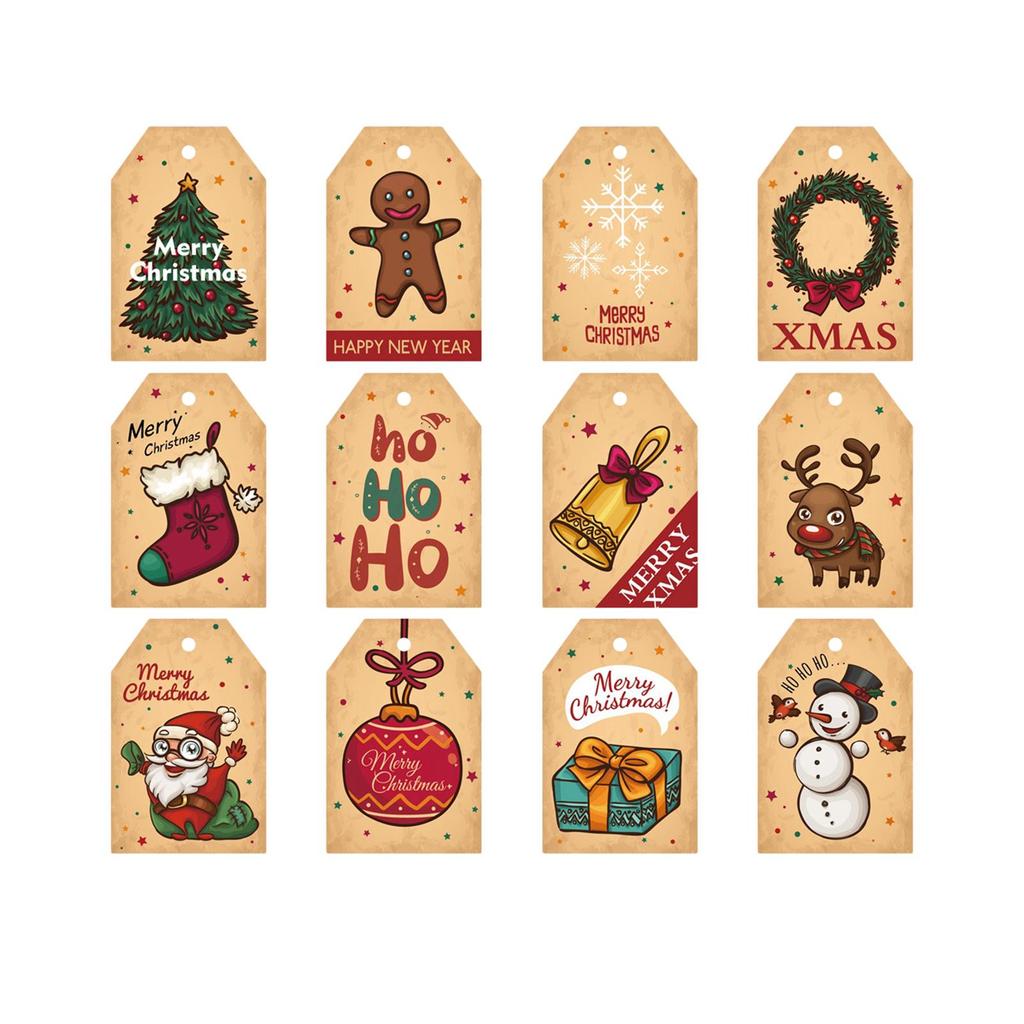 Christmas Tags Christmas Decoration Tags Creative Bags with String Attached