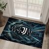 Juventus FC Design Kryształowy Aksamitny Dywan Przytulny Nie?Antypoślizgowy Dywan Wzorzysty Do Sypialni Salonu Przedpokoju