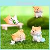 Adorable Akita Dog Miniature Resin Figurine Decorative Diy Accessories Cute Tabletop Ornament