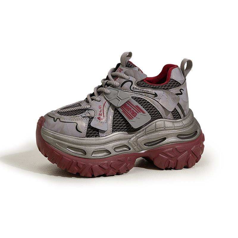 Daddy Shoes Women's 2025 Autumn and Winter New Casual Sports Shoes Muffin Sole Fashionable Versatile Thick Sole Inner Height Increase Women's Shoes