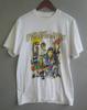 Y2K Pearl Jam World Tour Cartoon T-Shirt Fans Made Size M / L White Unisex T-Shirt