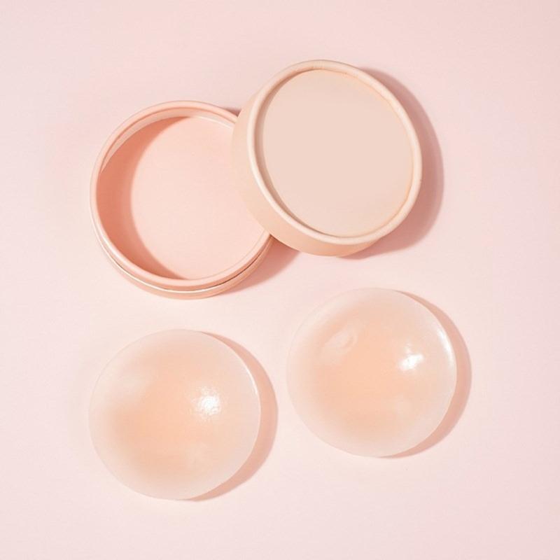 Nipple Cover 1Pair Seamlesses Self Adhesive Silicone Nipple Pasties for Women Girls Reusable, Sticky Breast Petals Gifts
