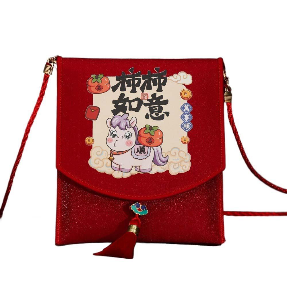 Tassels Spring Festival Red Envelope Traditional God of Wealth Red Pocket  Lunar New Year Gifts