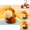 Capybara Soft Plush Doll Keychain With Pp Cotton Filling For Collectors And Gifts