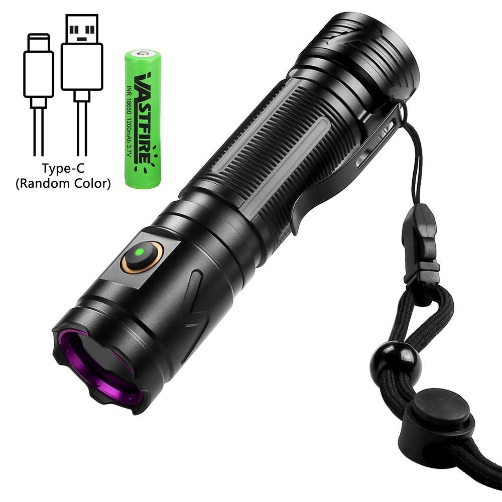 30W UV Flashlight 365nm Black Mirror Torch 3led Flashlamp Ultraviolet Ink Dryer Money Fluorescer Detector Purple Light Torch