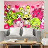 Happy Tree Friends3 Tapestry for Bedroom Aesthetic Classroom Tapestries Wall Hanging for Living Room Dorm Office,Ideal Creative Gift
