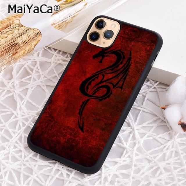 

MaiYaCa Red Dragon Phone Case Cover For iPhone 17 Air 16 15 6s plus 11 12 13 14 pro max plus shell coque iPhone 11pro max