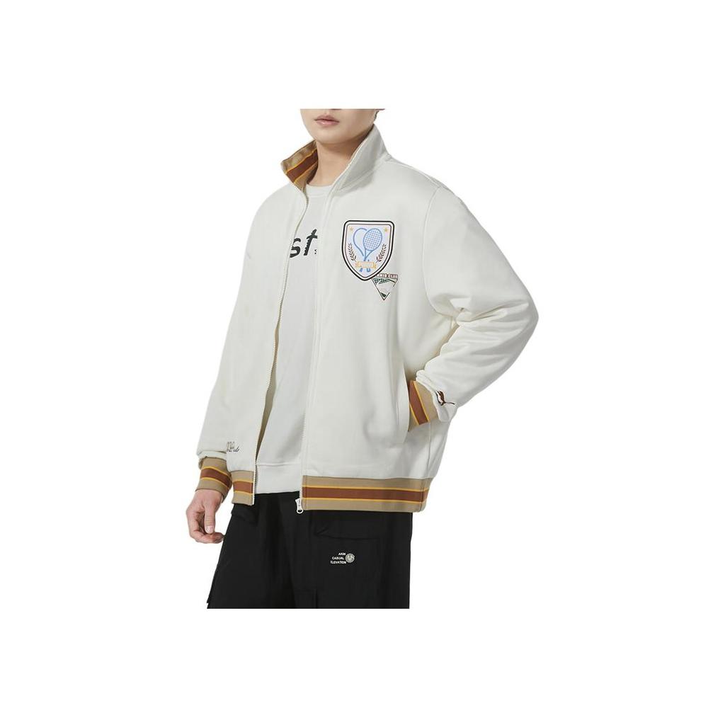 Puma Color Block Hem Design Stand Collar Long Sleeve Jacket Men Jacket White 628308-65