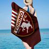 Torino Fc Crest Design Microfiber Beach Towel, Lightweight And Quick-Dry, for Summer Travel, Beach Essential, Swimming Pool