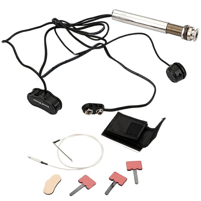 Pen Tube Style Guitar Pickup Replacement Acoustic Guitar Undersaddle Pickup Active Pickup with Pickup Piezo Rod