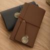 Vintage Stock Notebook Customizable Tied Tri-Fold Notepad Student Notebook Travel Card Cover Stamping Book Origin China