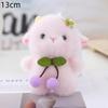 Soft Fluffy Sheep Stuffed Keychain Lovely Lace Skirt Animal Pendant for Kids Purse Accessory Party Gifts