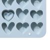 Cake Mold 12-Cavity Heat-resistant Non-stick Good Toughness Quick to Demold 6 Heart