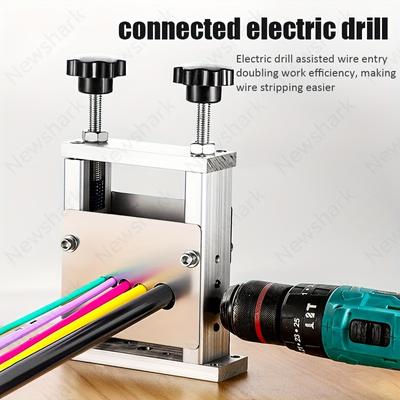 Manuelle Abisoliermaschine, Abisoliermaschine mit tragbarer Handkurbel, Abisolierwerkzeug aus Aluminium für das Kupferrecycling