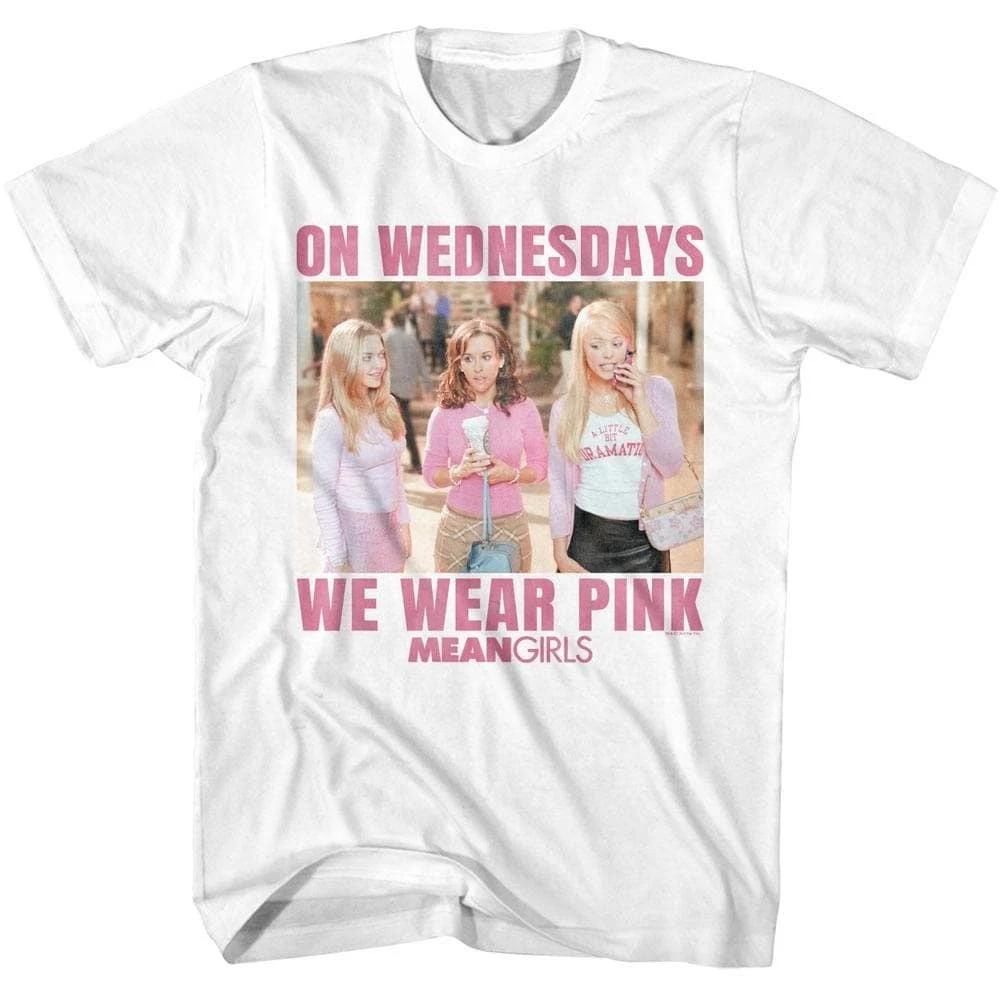 

Mean Girls On Wednesdays We Wear Pink Men s T Shirt S
