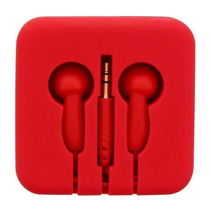 TNB POCKET - ørepropper med silikonviklingsetui - Rød