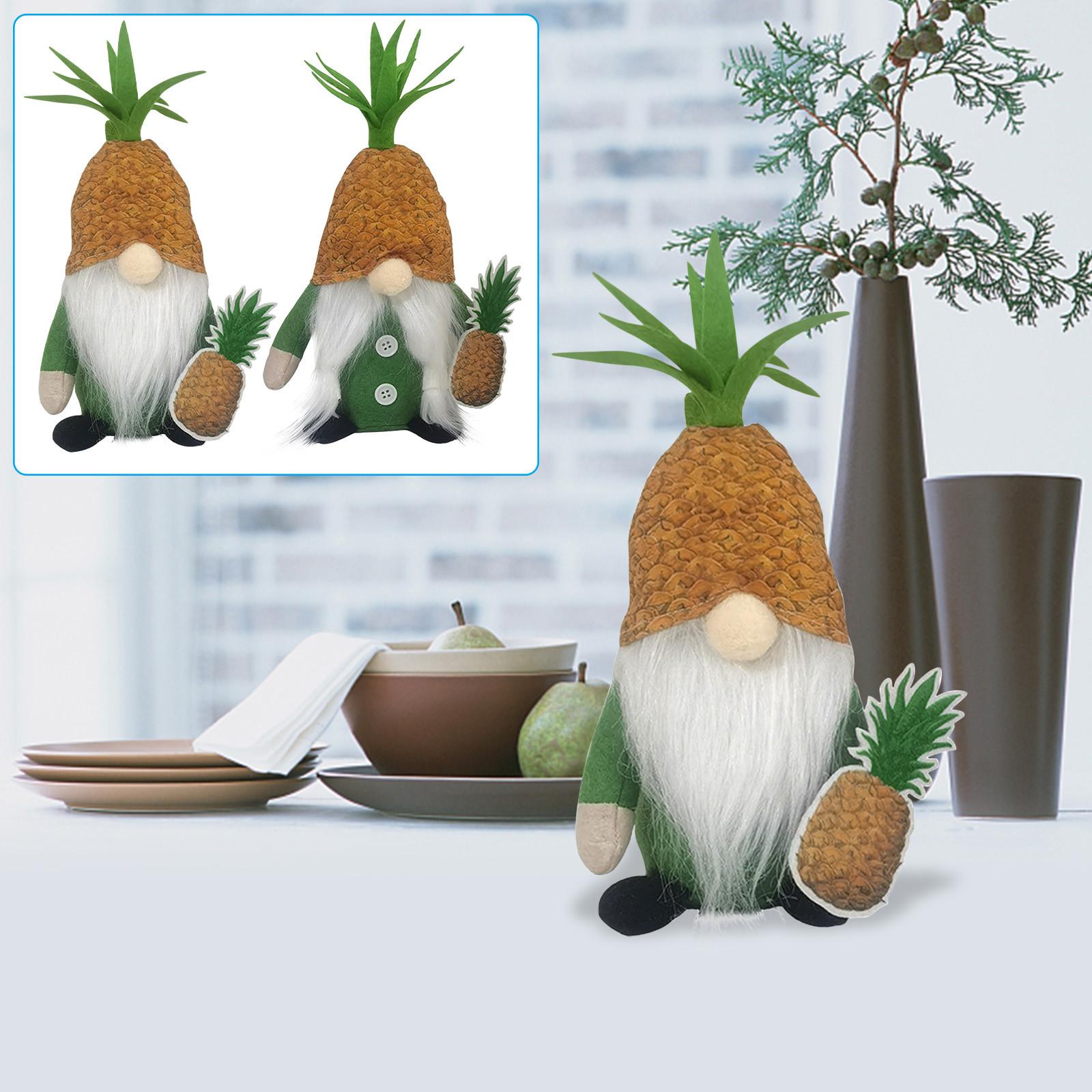 

Безликая кукла старика, гавайская фруктовая кукла, ананасовый гоблин, украшение, орнамент