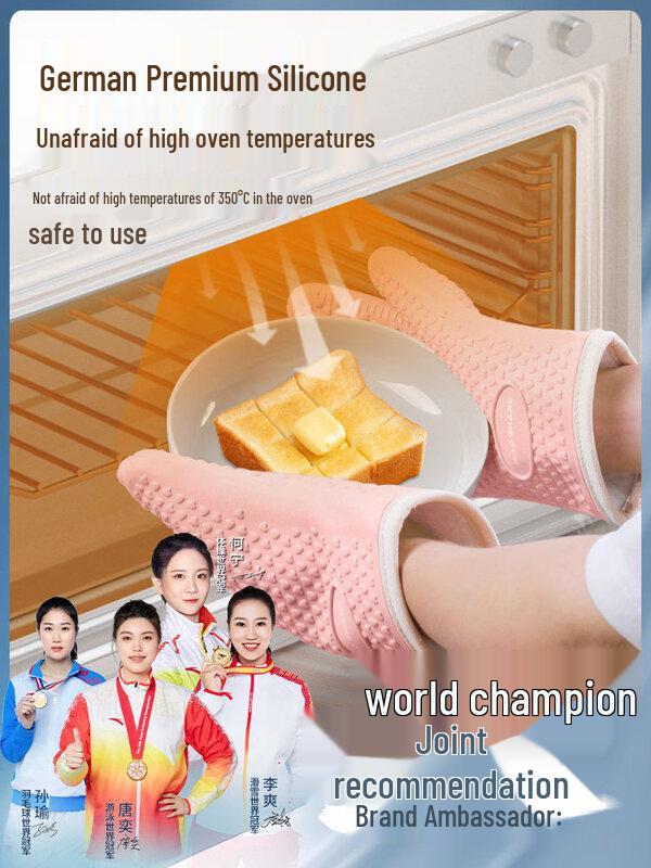 ZISIZ Silicone Heat Resistant Kitchen Glove