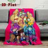 Funny school theme 2D Flat Pattern Flannel Blanket High quality All Seasons Warmth and Comfort Perfect for Christmas Gifts.