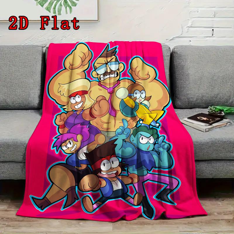 Funny school theme 2D Flat Pattern Flannel Blanket High quality All Seasons Warmth and Comfort Perfect for Christmas Gifts.