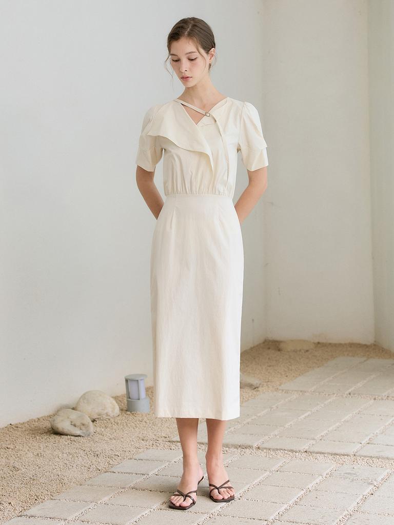 Mommet Bailey Point Dress Cream