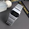 Montre de Sport en Acier Inoxydable Montre-Bracelet Légère Montre Électronique LED Adolescents