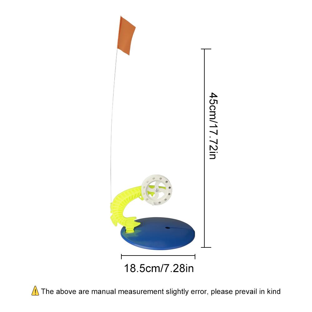 FTK Ice Fishing Flag Set Convenient Braking System Automatically Winter Ice Fishing Flag Indicator Equipment Tackle Tool