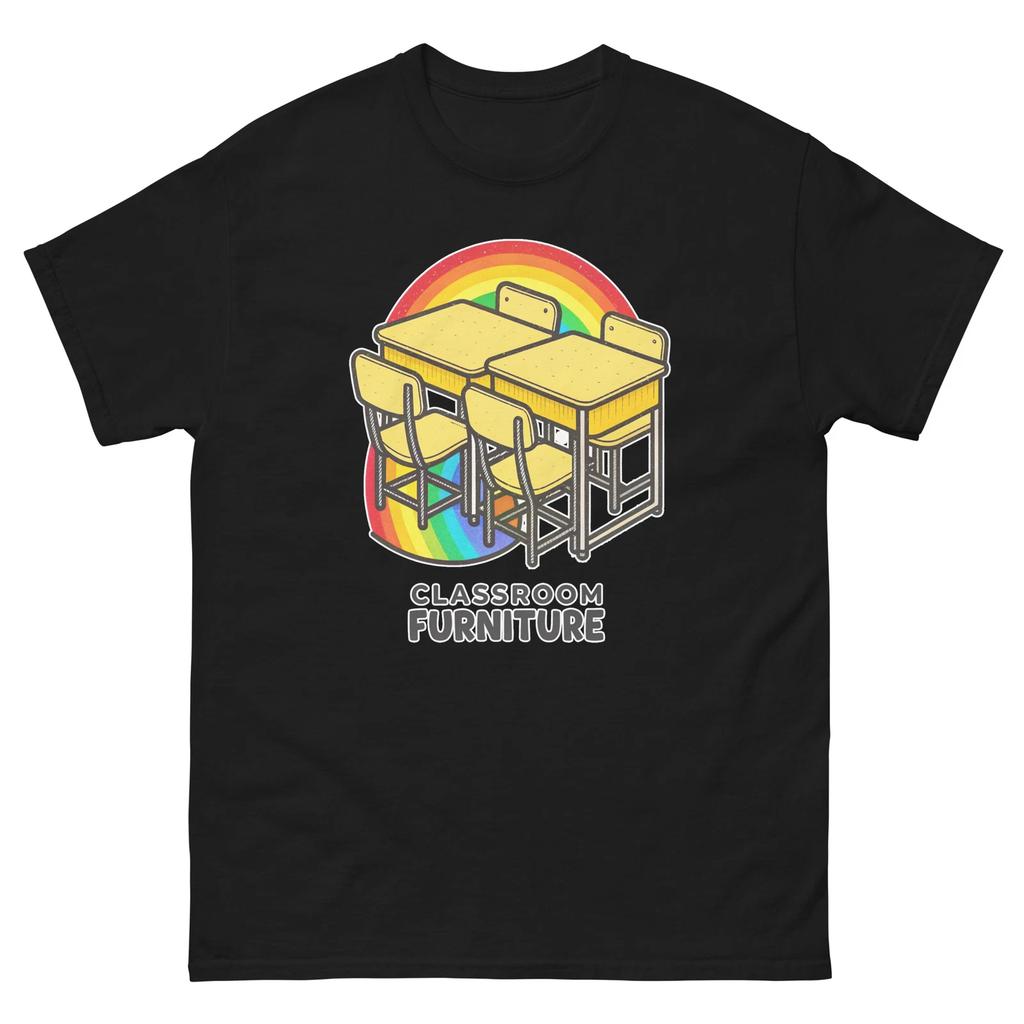 Classroom Furniture School Classroom Object Office Teacher T-Shirt