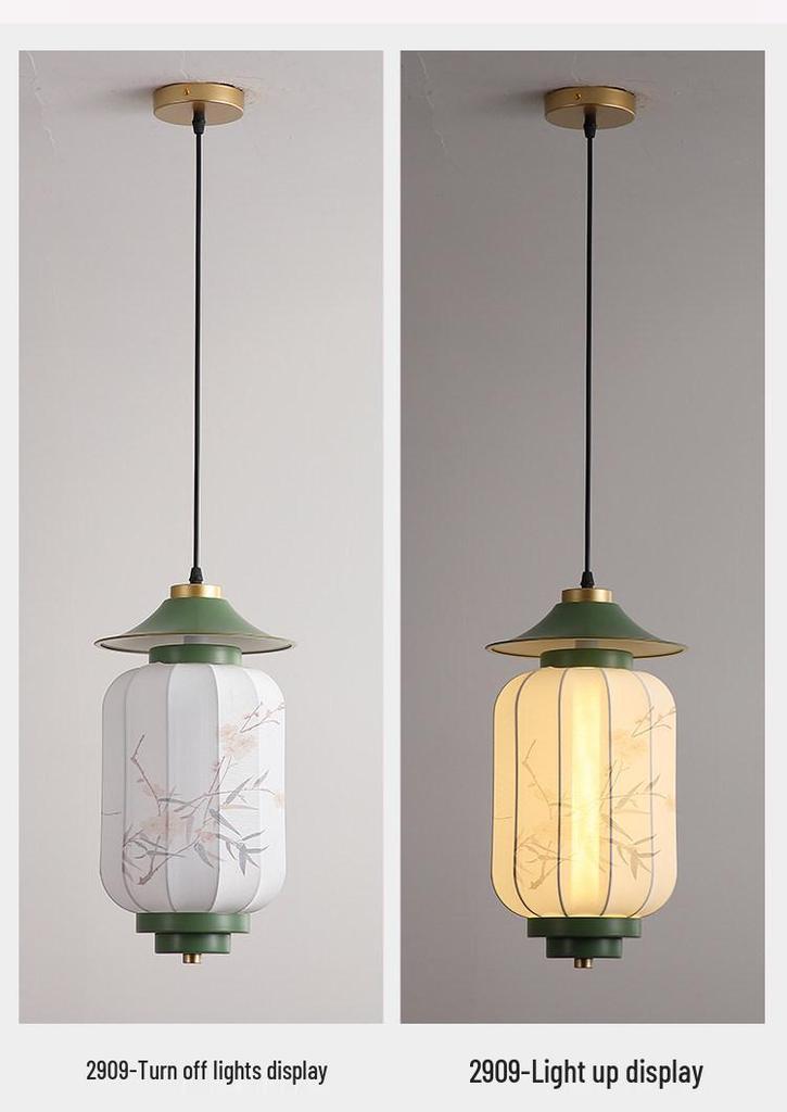 2026 Song Dynasty Aesthetic Pendant Light for Hallways, Dining Tables, and Tea Rooms