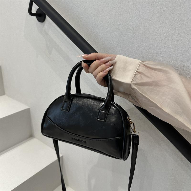 2025 new handbag niche design Boston bag handbag small square bag messenger bag women