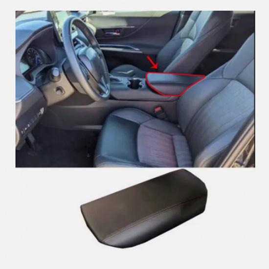 For Toyota Venza -2024 Black Leather Storage Armrest Protective Cover