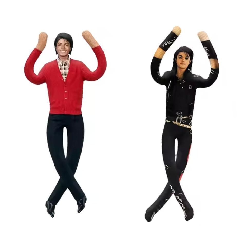 Michael Jackson Verstelbare Gewrichten Pluche Pop Zacht Gevuld Decoratie Figuur Fan Collectie Cadeau Direct Leverbaar 28cm