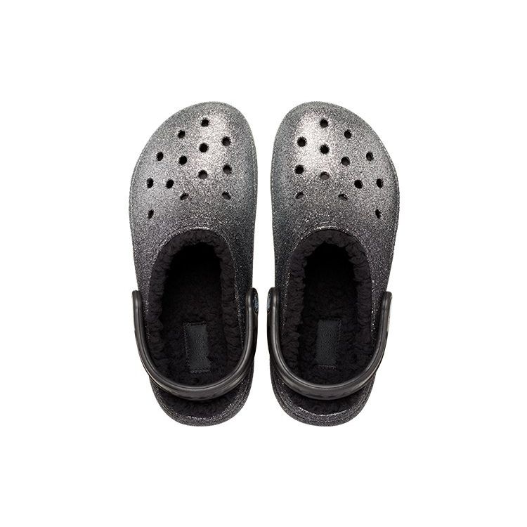 Crocs Classic Clog Comfortable Versatile Beach Sandals Women Footwear Black Silver 205842-067