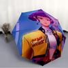 1pc KPop Demon Hunters ZOEY3 Umbrella, Sun Protection, And UV Shielding. It Has Eight Sturdy Ribs for Outdoor Use And Perfect Gift