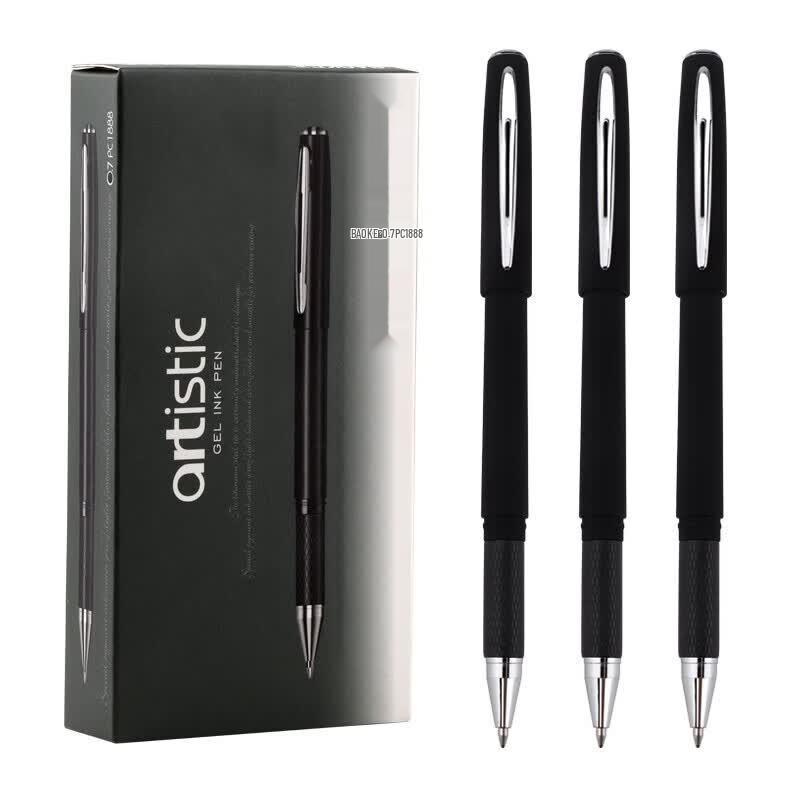 BAOKE PC1888 0.7mm Black Gel Pens (24-Pack)
