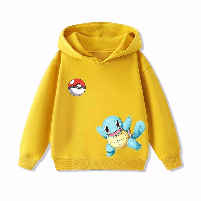 Felpa con Cappuccio Potdemiel Pikachu per Bambini Morbida e Comoda Adatta a Ragazzi e Ragazze Calda in Autunno e Inverno Felpa con Cappuccio per Bambini