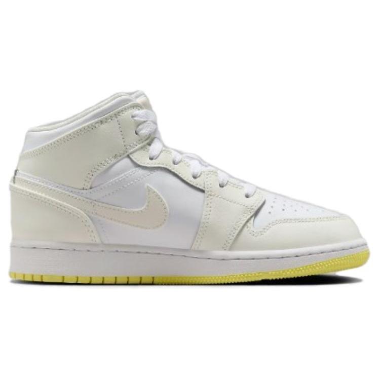 (GS) Air Jordan 1 Mid 'Sail Light Laser Orange' Kids' FD8780-181