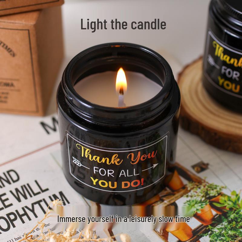 Black Bottle Soy Scented Candle – Romantic Birthday Party Favor and Decorative Ornament
