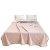 Class A Ice Silk Cooling Summer Quilt - Solid Color, Machine Washable, Thin Gift Quilt for Single and Double Beds